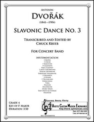 Slavonic Dance No. 3 Concert Band sheet music cover Thumbnail
